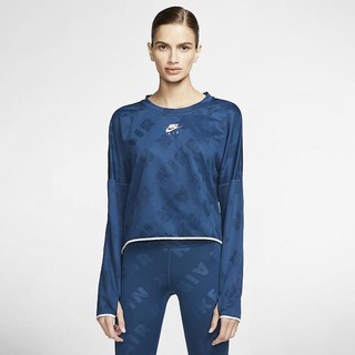 Top Nike Air Maneca Lunga Running Dama Albastri | VMXR-08934
